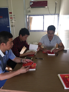 浙江一建第六分公司黨支部：項(xiàng)目開工打基礎(chǔ) “兩學(xué)一做”亮在前